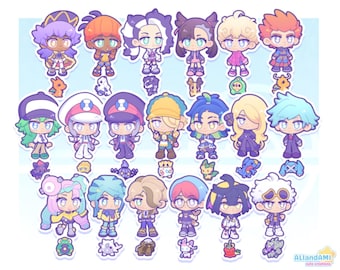 KEYCHAIN - PKMN Trainers Multi-Link Double-sided Clear Acrylic Keychain/Charm