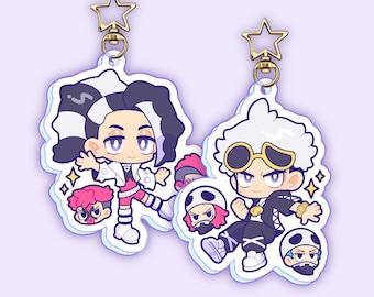 KEYCHAIN - PKMN Skull and Yell Double-sided Clear Acrylic Keychain/Charm