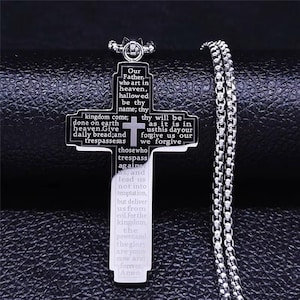 Lords Prayer Cross and Chain