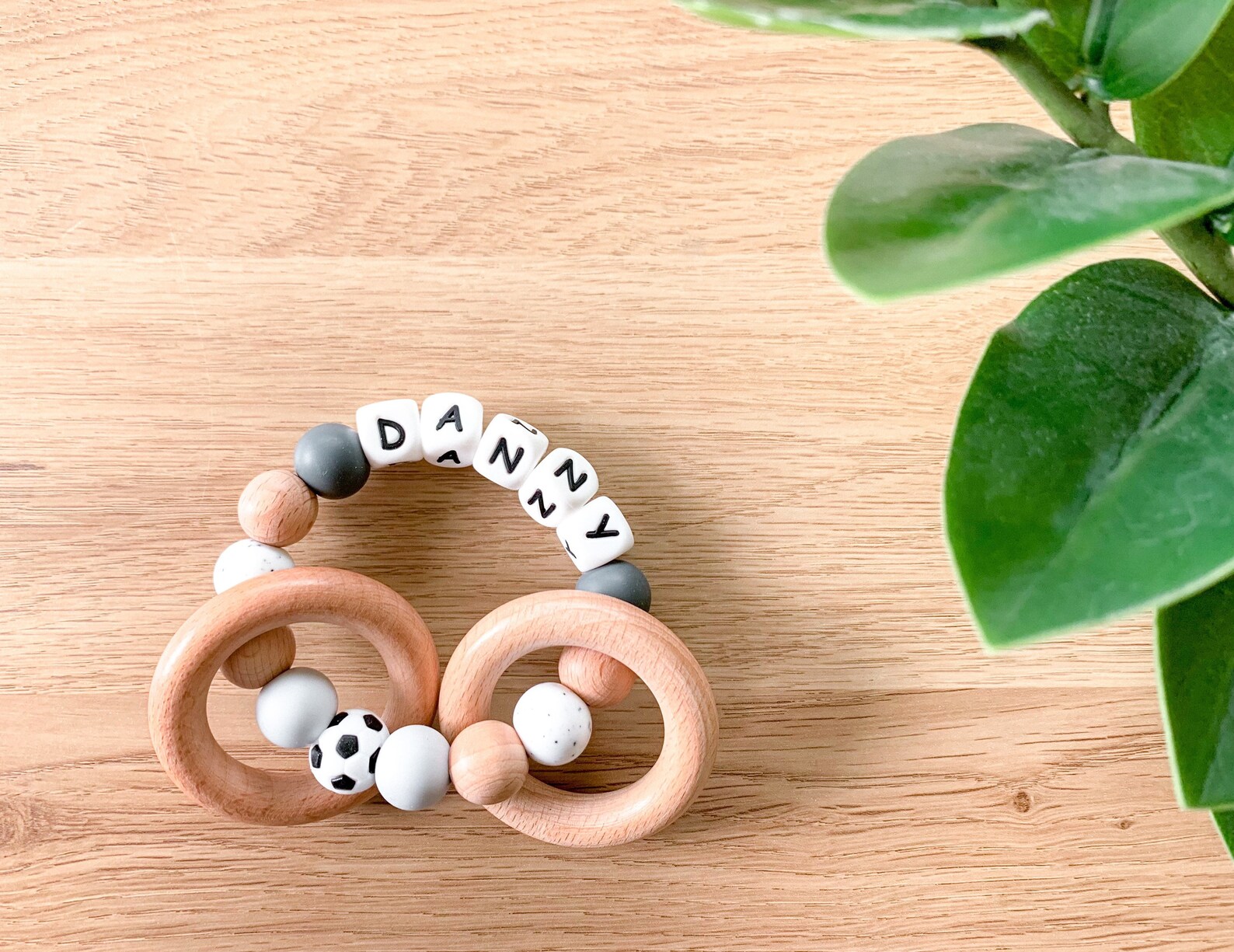 Personalized Sports Baby Rattle Baby Boy Gift Custom Baby Etsy