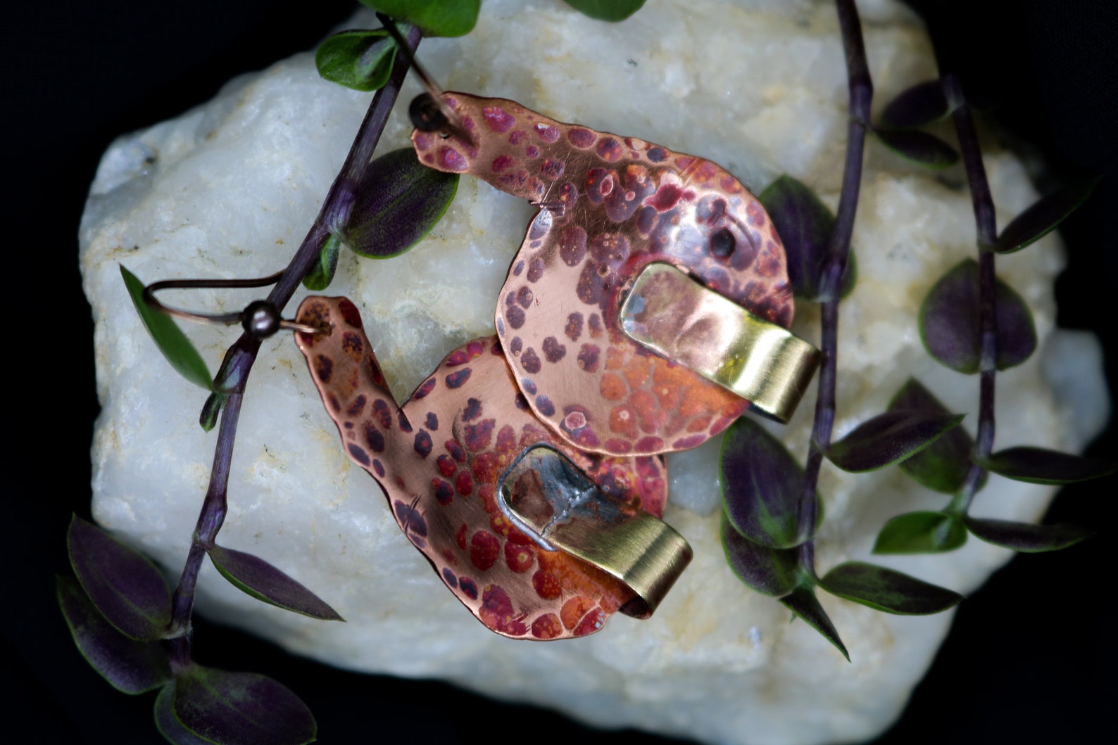 Unique Handmade Hammered and Welded Earrings Made From Etsy UK