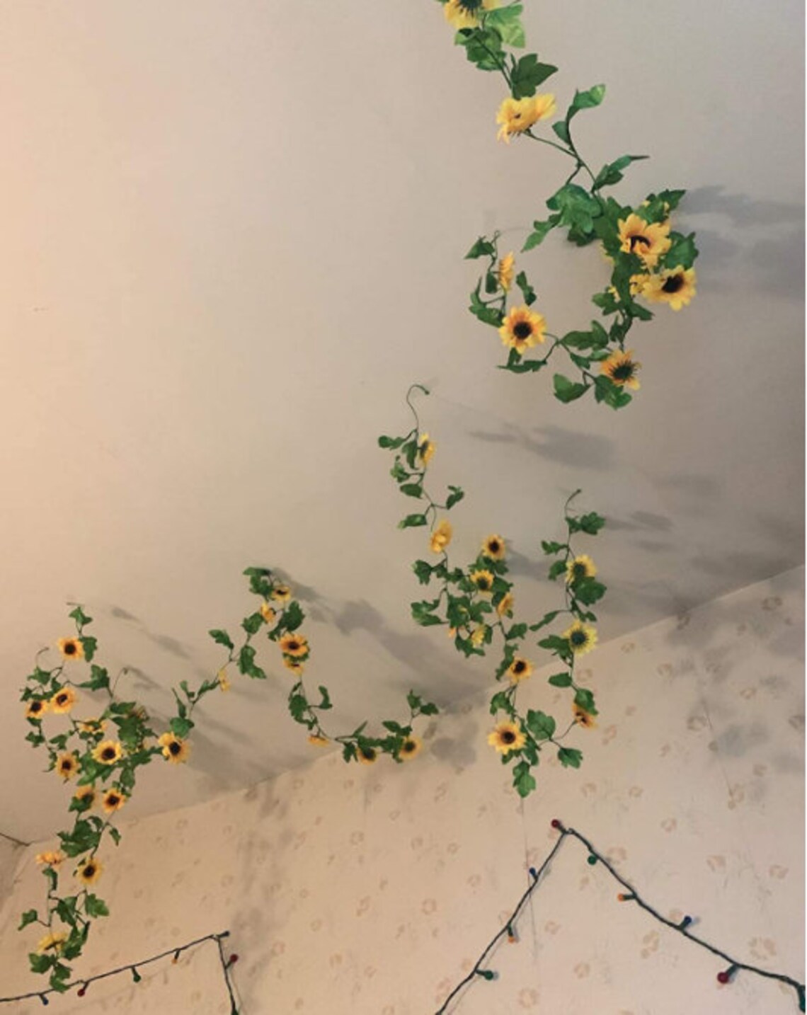 4 Pack 7.8FT Artificial Sunflower Vine Hanging Sunflower Etsy