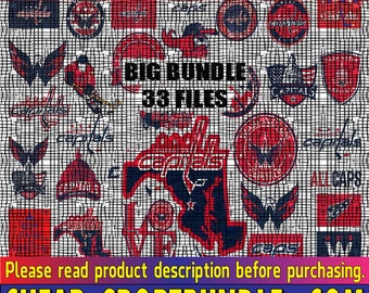 Washington-Capitals Hockey Teams Svg, Washington-Capitals Svg, N--H--L Svg, N--H--L Svg, Png, Bundle 33 Files