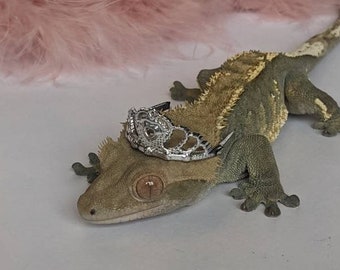 Pet Princess // Mini Tiara Crown For Pets Reptiles Snakes Frogs Guinea Pigs Hedgehogs Birds Geckos Gift Idea Lovers Small Cute Hat Pet Tiara
