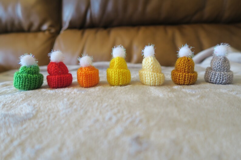 Snuggly Snake // Knitted Pet Beanie Hat Mini Winter Pom Small image 5