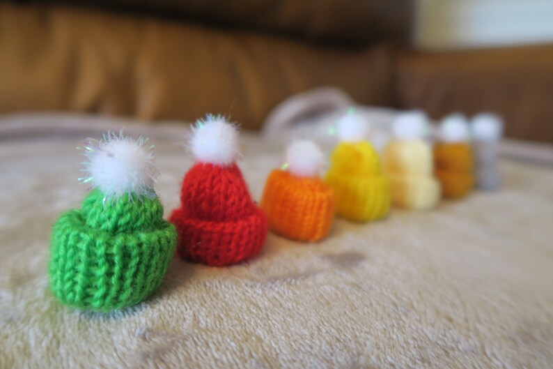 Snuggly Snake // Knitted Pet Beanie Hat Mini Winter Pom Small image 6