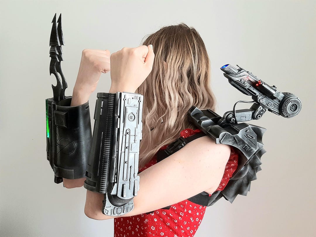 Woman Predator Set 3 Items: Backpack Complete and Left + Right Predator ...