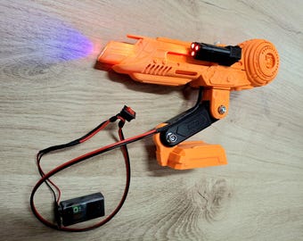 Predator Shoulder Cannon, Plasma Caster assembled Kit,not painted,plasma caster for backpack cosplay or display With Leds or No Leds version