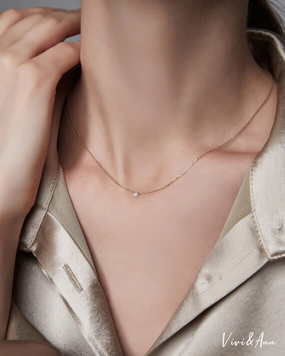 Drilled 2024 diamond necklace