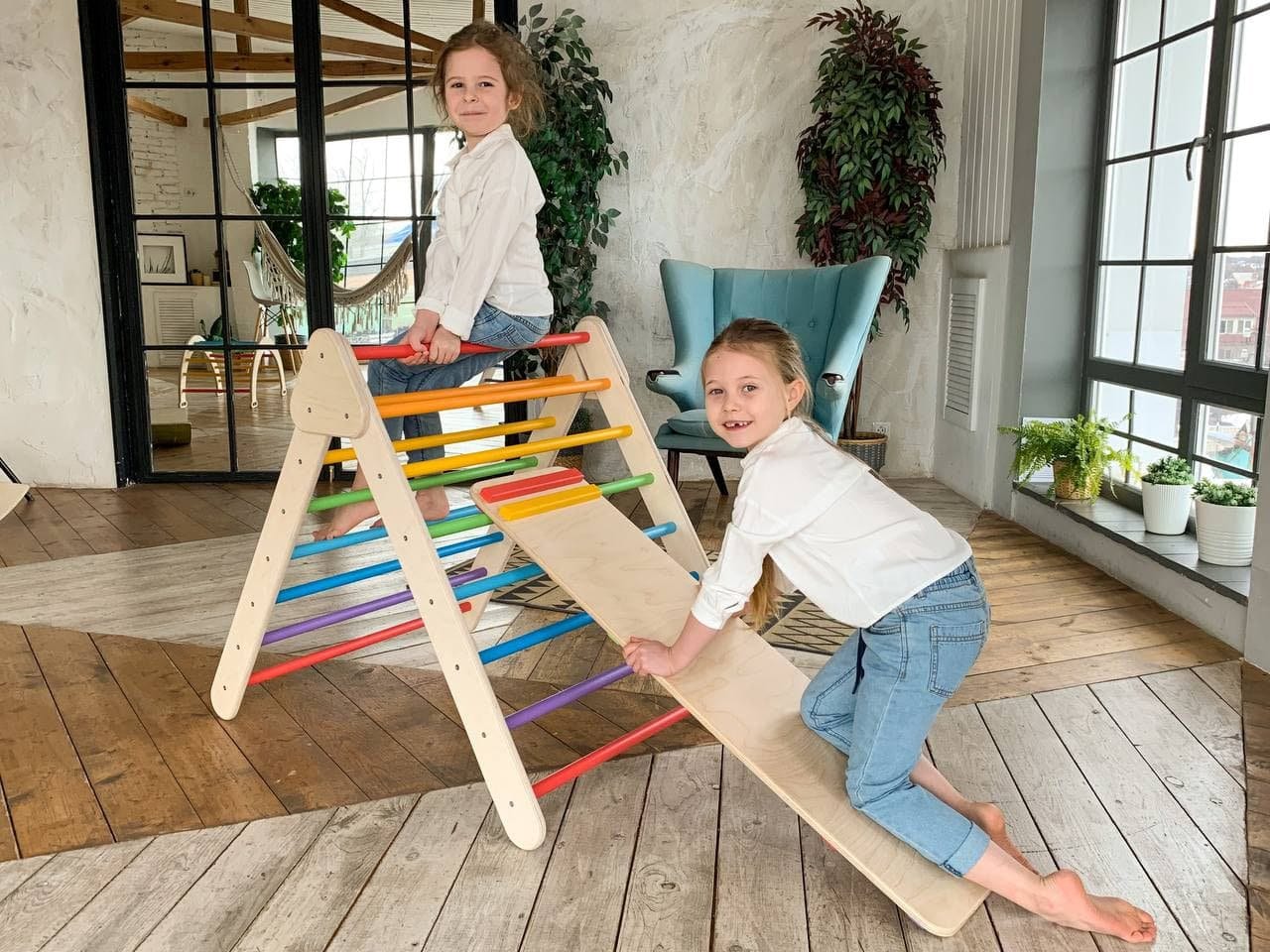 Rainbow Climbing Frame Toddler Indoor Foldable Climbing Etsy
