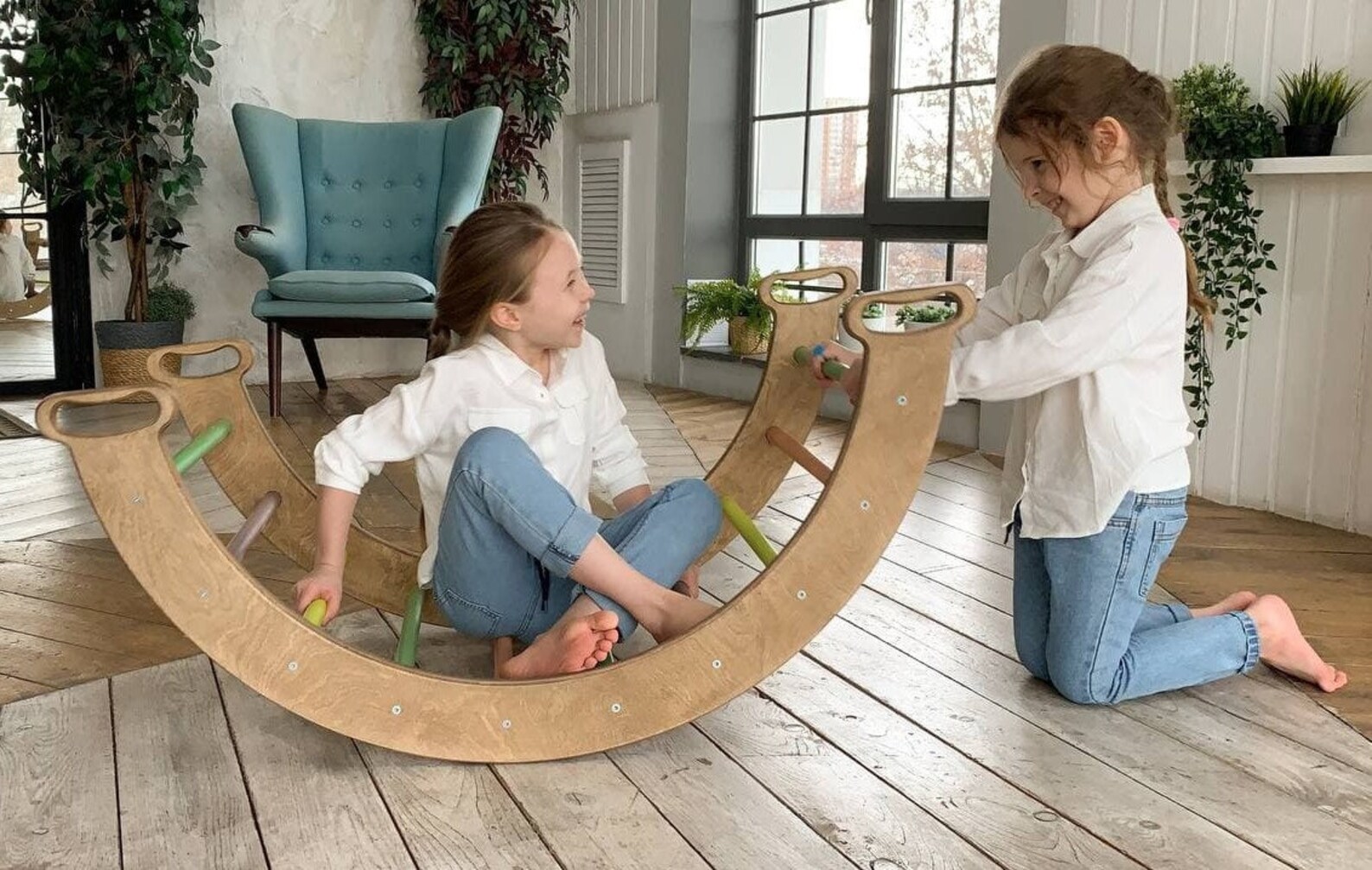Indoor Wooden Climbing Frame Toddler with Indoor Swing Etsy