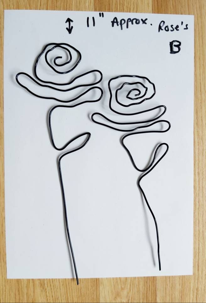 Individual Wire Flower Stems Etsy UK