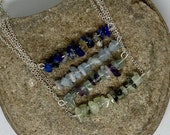 Bar Necklace, Choose Your Own Gemstone, Necklace Gift