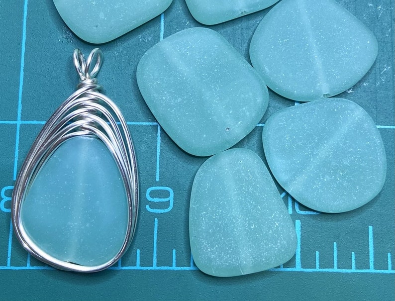Sea Glass Jewelry Set Beach Glass Jewelry Set Sea Foam Green Etsy
