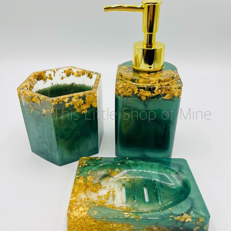 Gold Bathroom Accessories - Etsy
