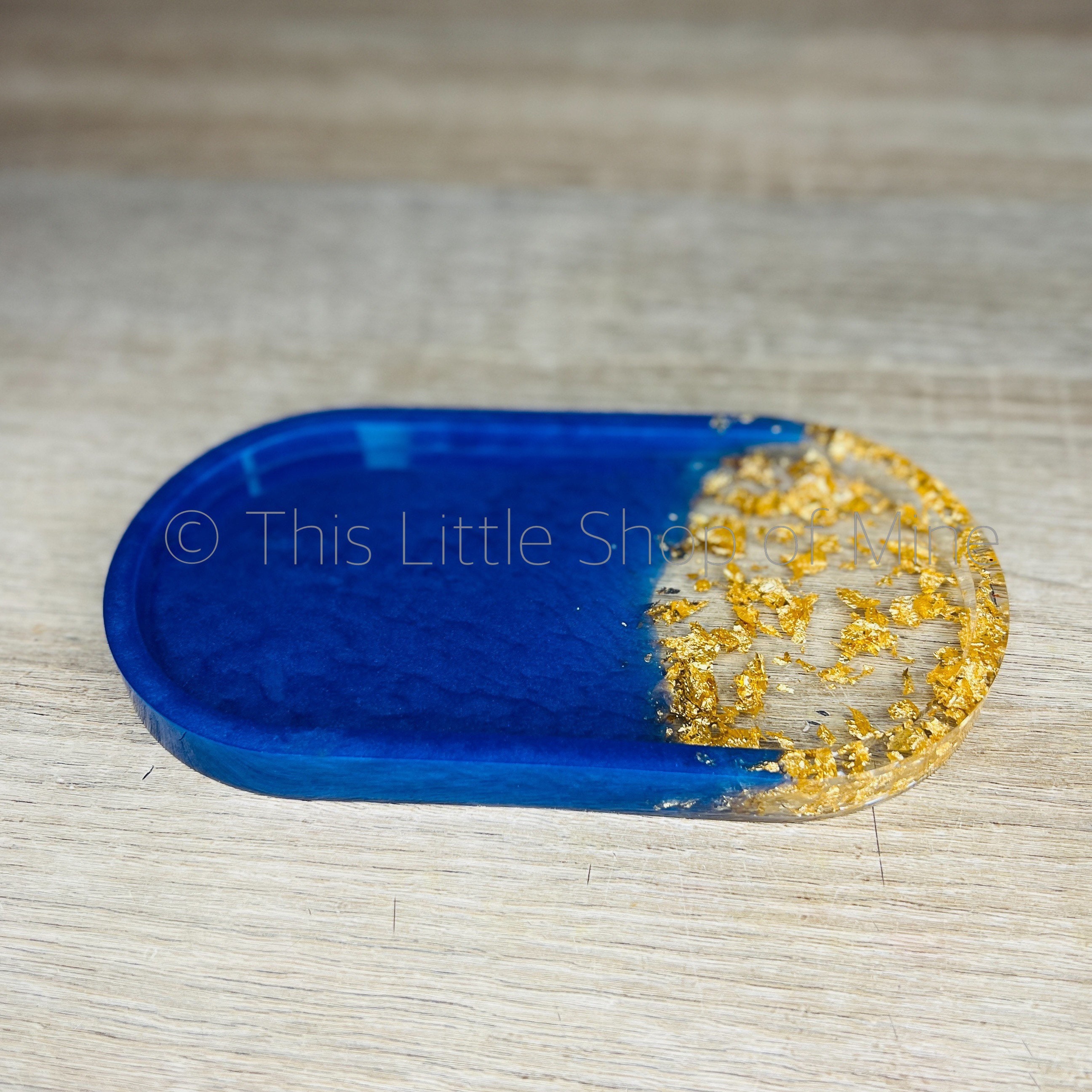 Dark Blue and Gold Bathroom Accessories Soap Dish Dispenser Etsy