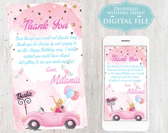 Barbie Thank You Etsy
