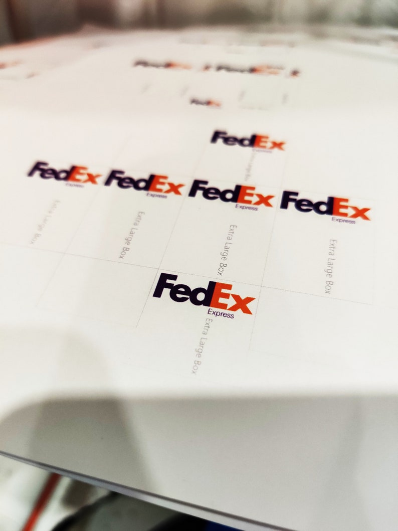 Printable Fedex Miniature Dollhouse boxes 1-12 8 boxes of | Etsy