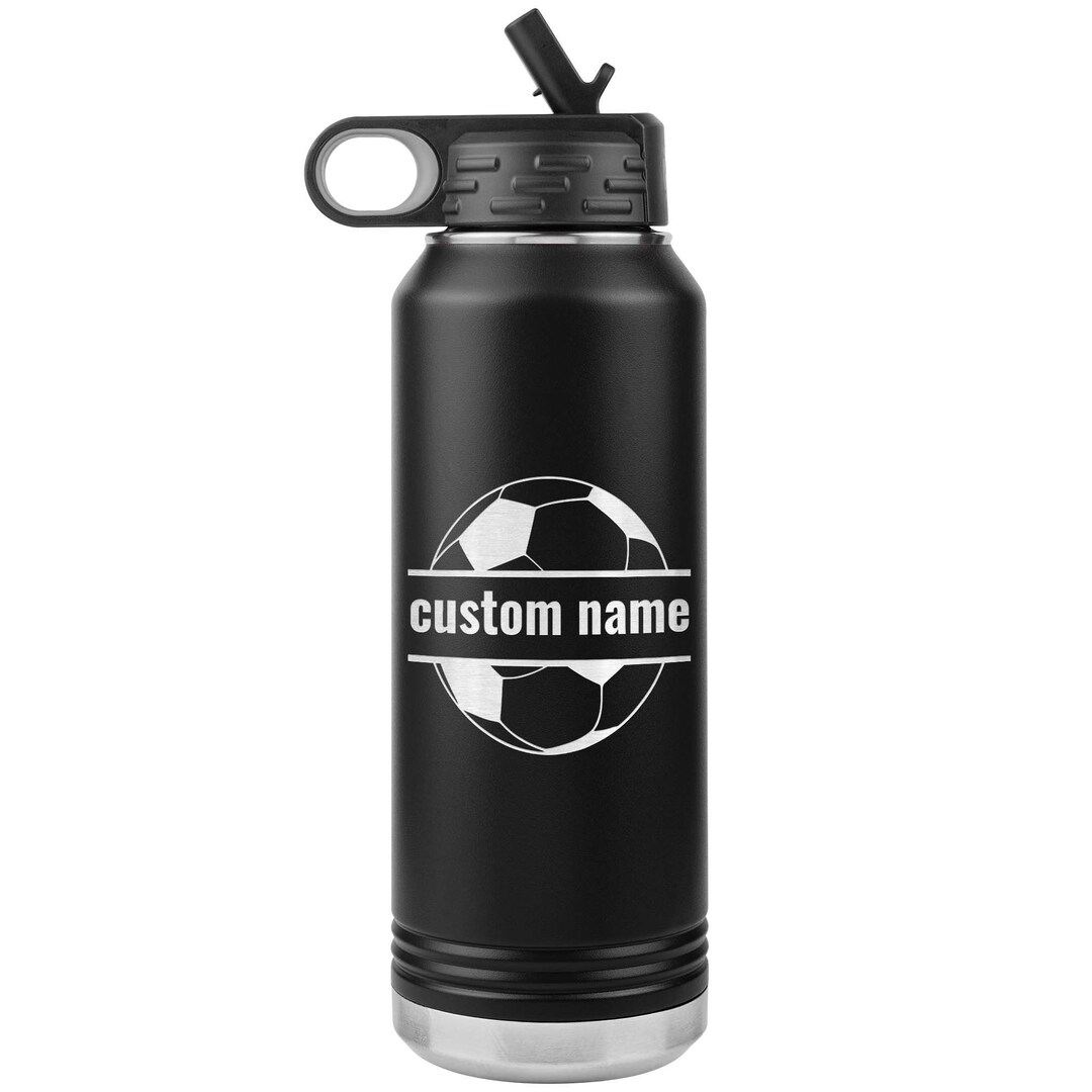 Personalized Soccer Ball Water Bottle/gift for Soccer Etsy