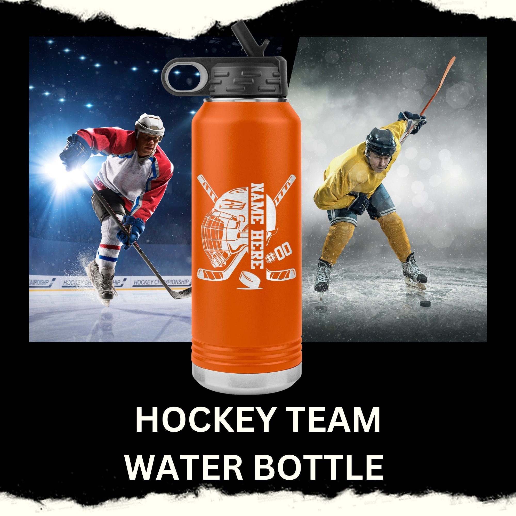 Custom Water Bottles | Hockey Accessories | Player Gifts