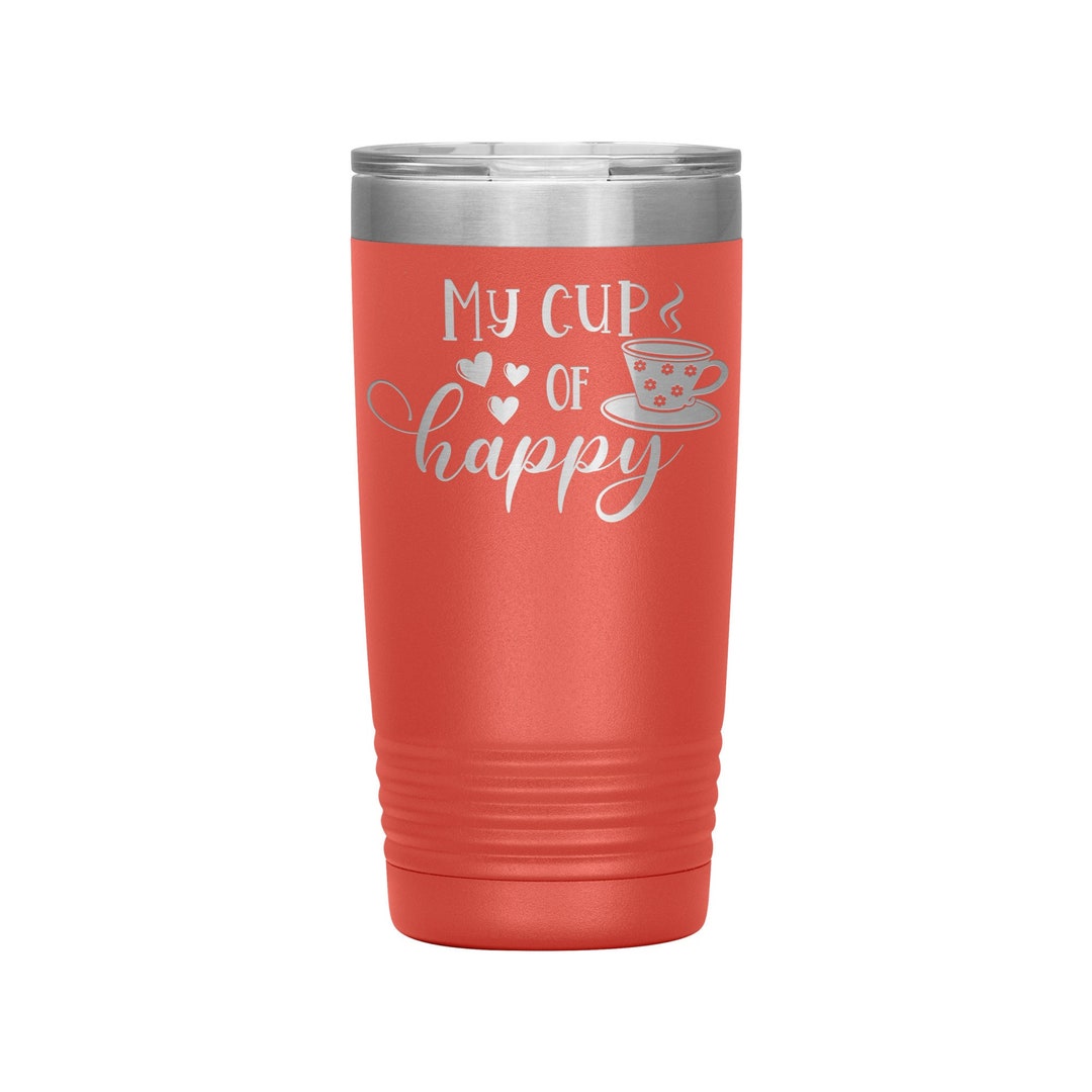 My Cup of Happy Tumbler. Grandma Coffee Mug. Travel Coffee Etsy