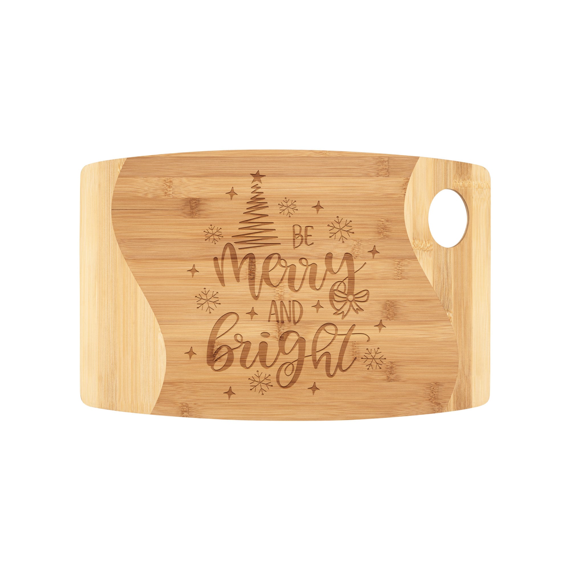 Merry and Bright Christmas Cutting Board/christmas Cutting Board/christmas  Engraved Kitchen Gift/mom Christmas Gift/family Christmas Gift 