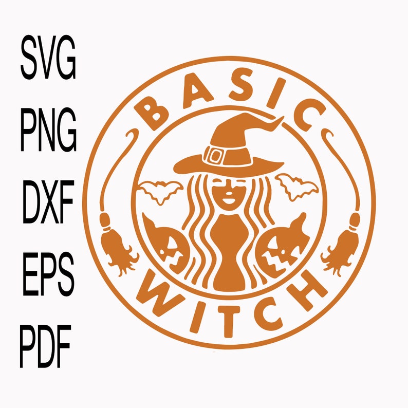 Download Basic Witch White SVG Basic Witch PNG Starbucks Witch SVG ...