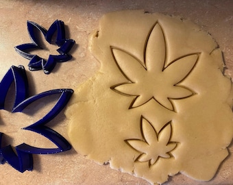 adult cookie cutter - Marijauna leaf cookie cutter