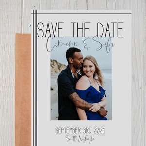 Minimalist style Save the Date (digital)