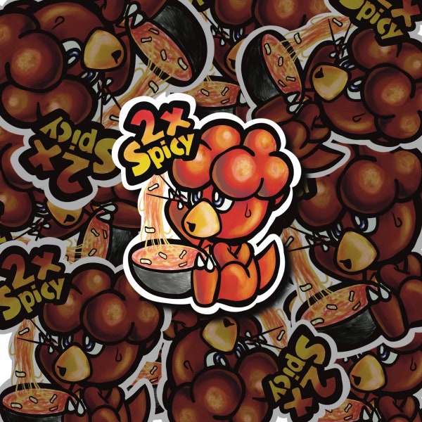Sticker Drawing Buldak Buldak Noodles Art - Etsy