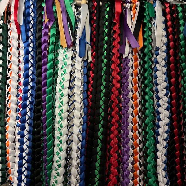 Single Braid Ribbon Leis