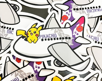 Traveling Pikachu Sticker