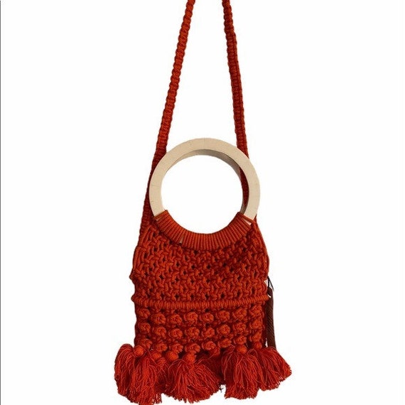 Cleobella Mónaco Tote Boho Crochet Purse / Crossb… - image 5