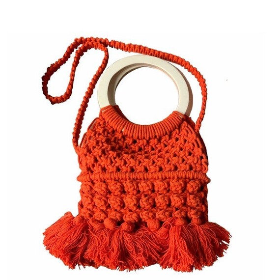 Cleobella Mónaco Tote Boho Crochet Purse / Crossb… - image 6