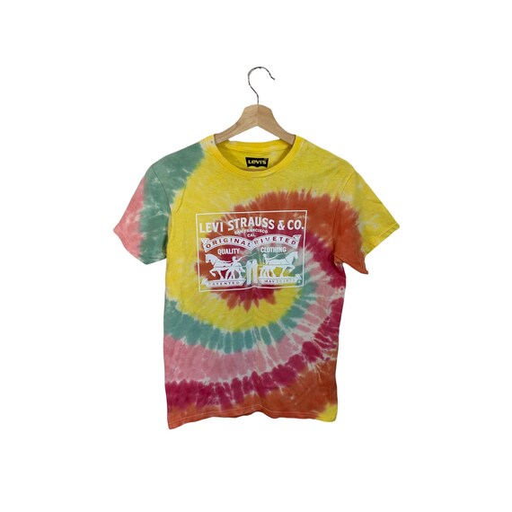 Levis Tie-dye T-shirt / 100% Cotton / Small - Etsy