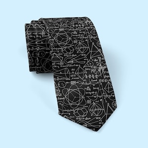 Science Tie | Neckties For Men | Physics Tie | Physics Necktie | Math | Physics Teacher Gift | Math Tie