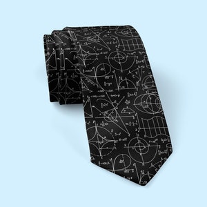 Maths Ties, Math Gift, Math Print, Math Teacher, Teacher Gift, Geek Gift, Geek Chic, Professor Gift, Alternative Tie, Alternative Wedding