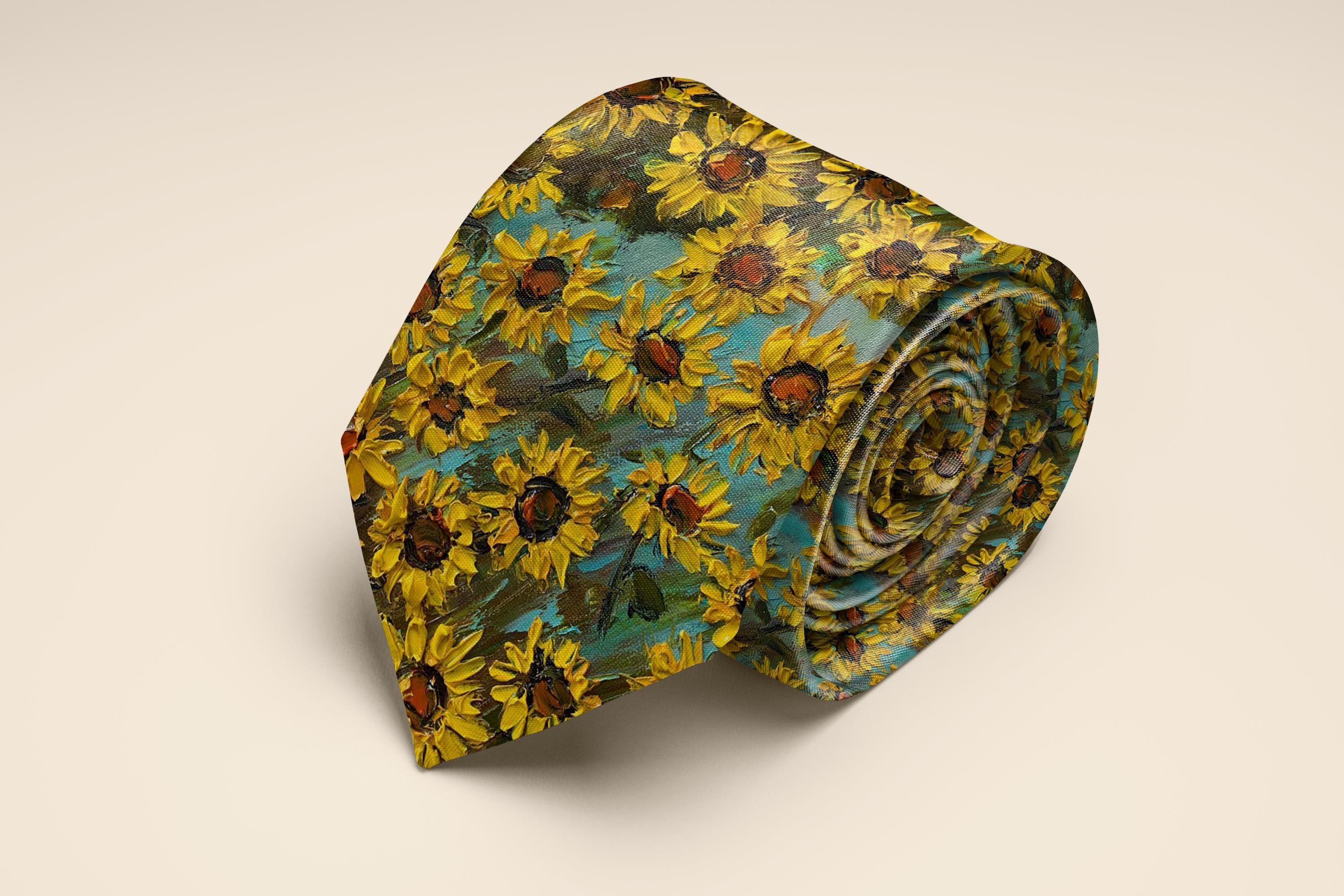 Painting Inspired Tie Van Gogh Cafe Painting Necktie - Three Rooker Art Tie For Men Artist Inspired Neckwear