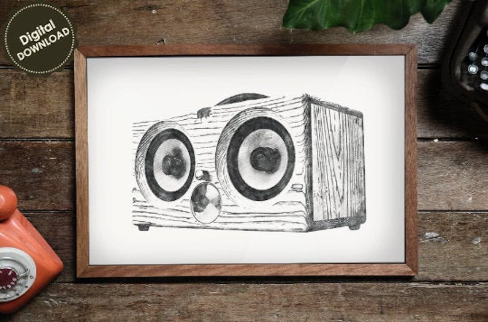 Speaker Wall Art Speaker Poster Music Print Speaker Print Etsy New