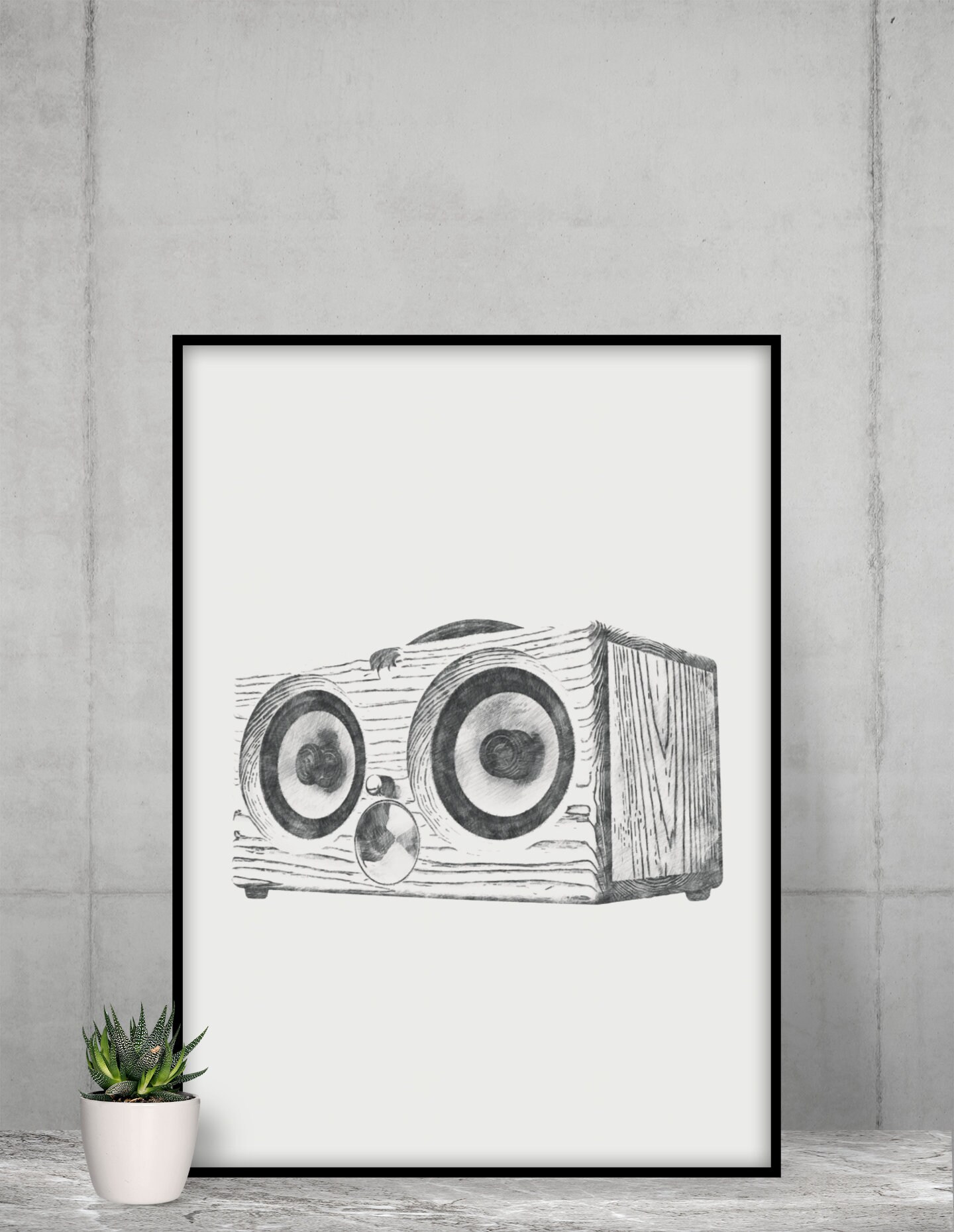 Speaker Wall Art Speaker Poster Music Print Speaker Print Etsy UK