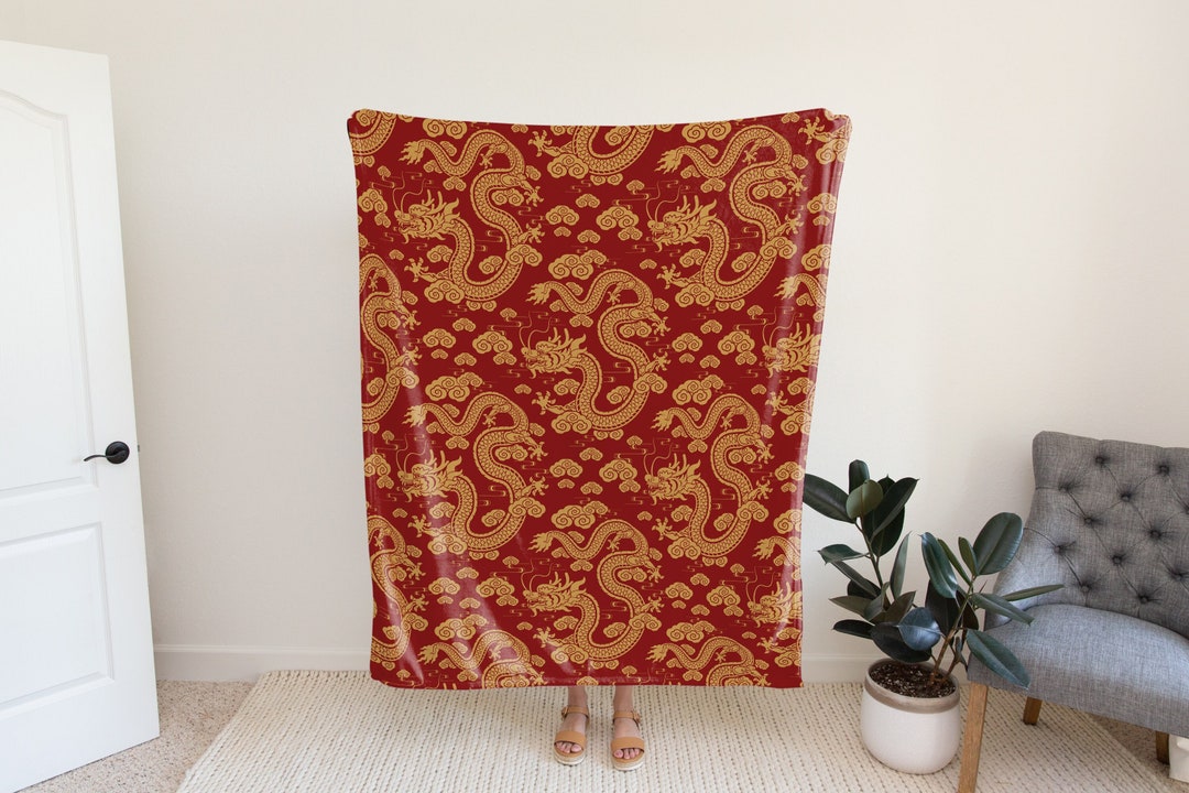 2024 Chinese New Year Blanket, Dragon Blanket, Year of the Dragon