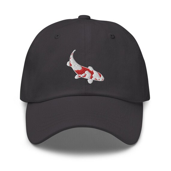 Koi Fish Embroidered Hat Koi Fish Cap 