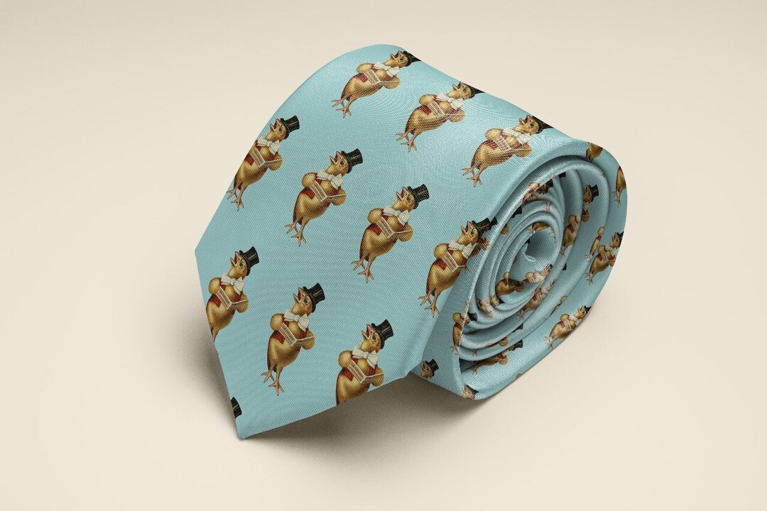 Chicken Singing Tie | Chicken Lovers Tie | Music Tie | Bluegrass Tie ...
