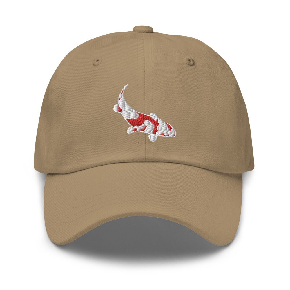 Koi Fish Embroidered Hat Koi Fish Cap 