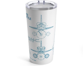 Space Shuttle Tumbler, Gift for Engineer, Space Lover Gift, Rocket Tumbler, Space  Program Gift