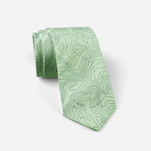 Kontur karte Krawatte, Topografische Karte, Krawatte, Geschenk für Wanderer, Geologen Geschenk, Reisende Geschenk, Karte Druck Krawatte