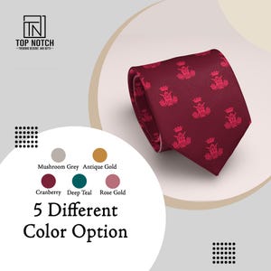 Marian Monogram Tie Catholic Crown M Necktie Religious Gift for Men Mary Symbol Tie Church Wedding Clergy Priest Formal Wear Accessory