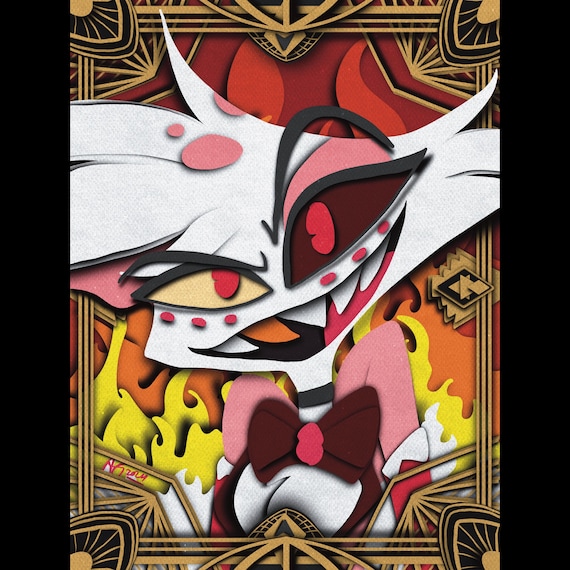Hazbin Hotel Angel Dust Art Print: Hell Dorm Decor - Etsy
