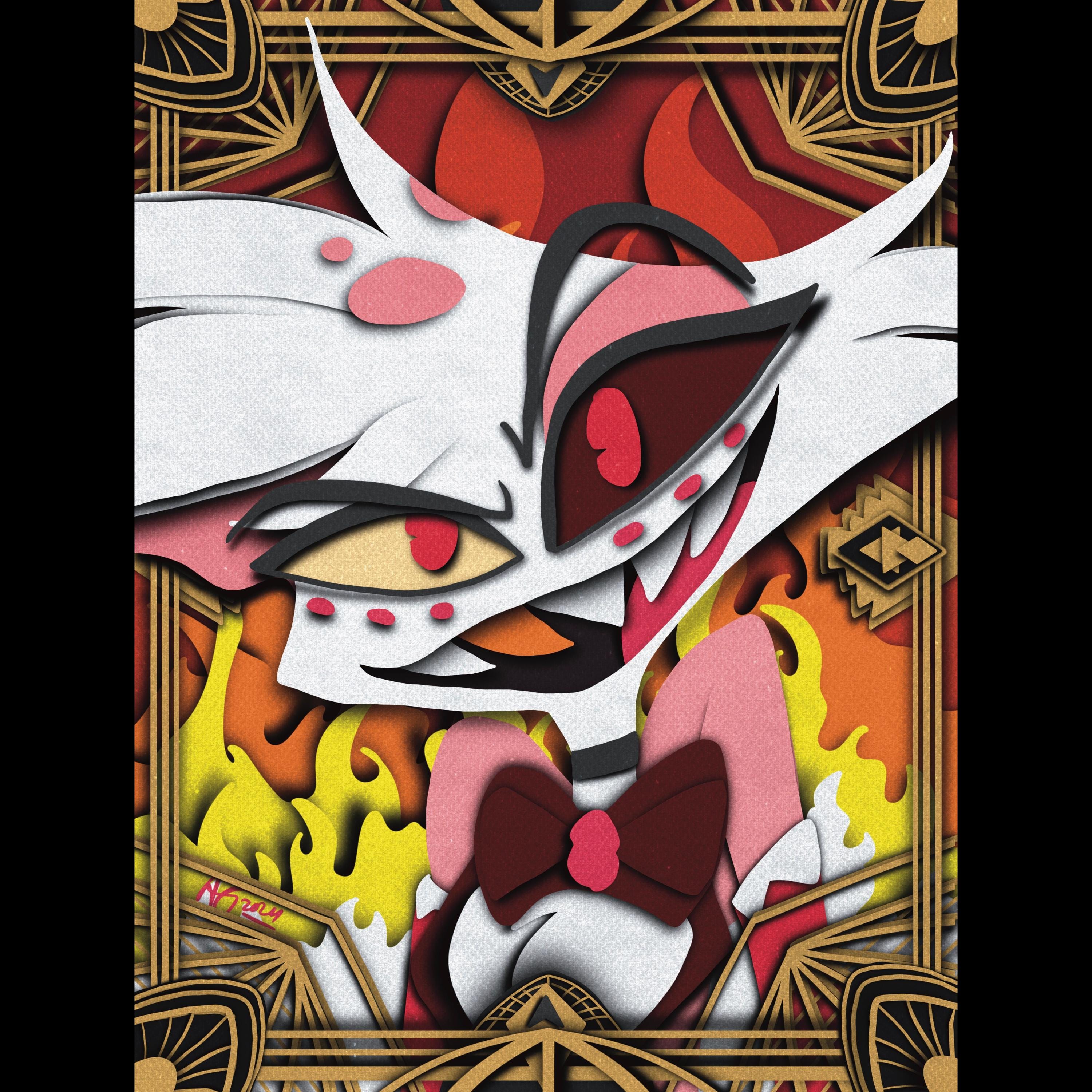 Hazbin Hotel Angel Dust Art Print: Hell Dorm Decor - Etsy