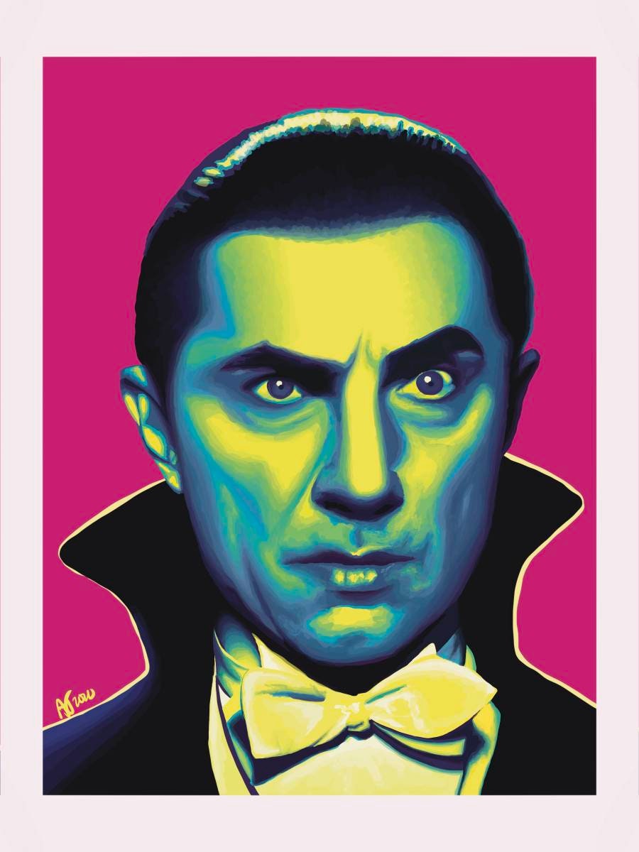 Dracula Art Print | Bela Lugosi Portrait | Classic Universal Monsters ...